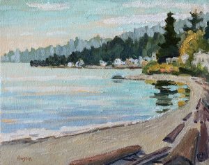 Dundarave Beach – SOLD 8 x 10, oil on board