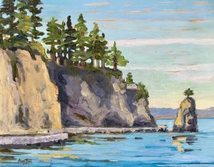 Siwash Rock – SOLD 8 x 10, oil on board