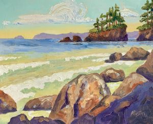 Beyond the Rocks 8 x 10 oil on board Beyond the Rocks 8 x 10 oil on board